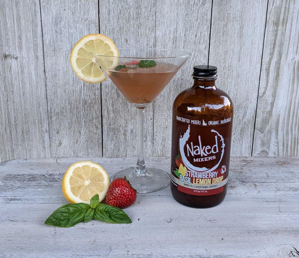 Strawberry Basil Lemon Drop